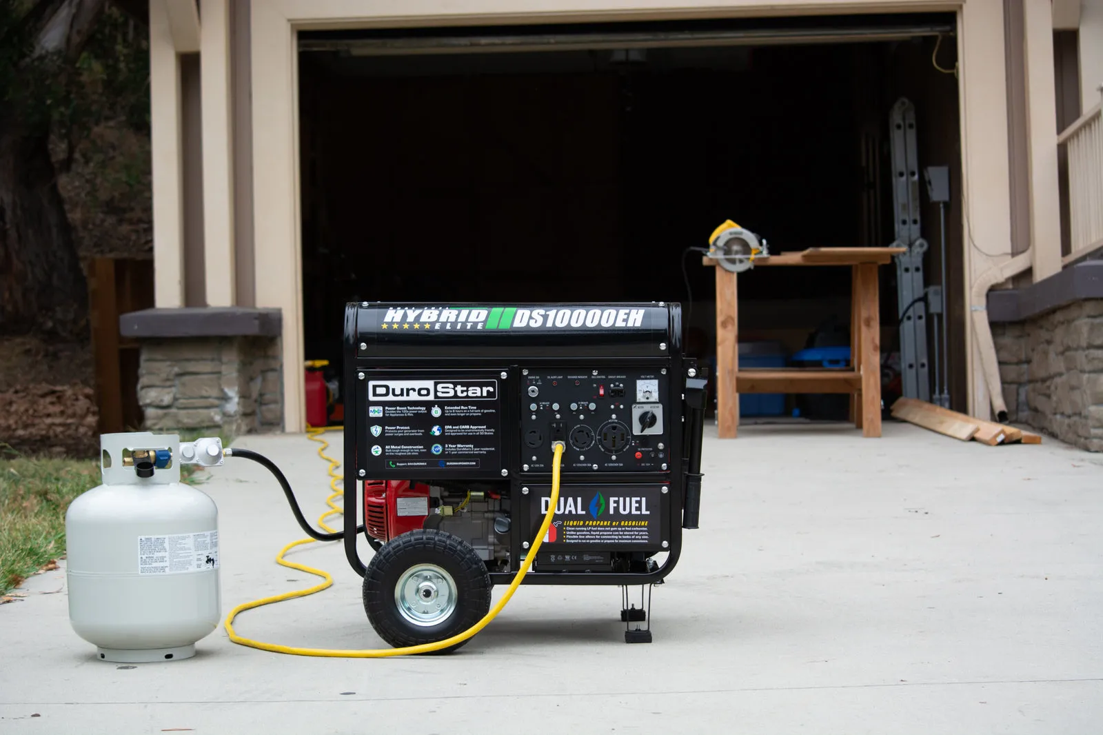 10,000 Watt Dual Fuel Portable Generator