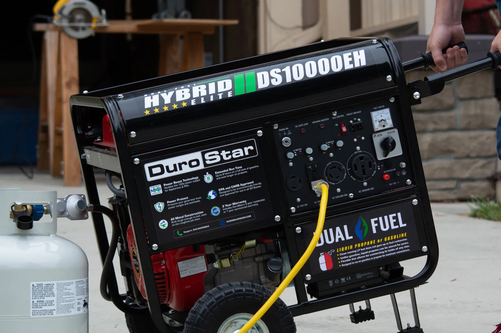 10,000 Watt Dual Fuel Portable Generator