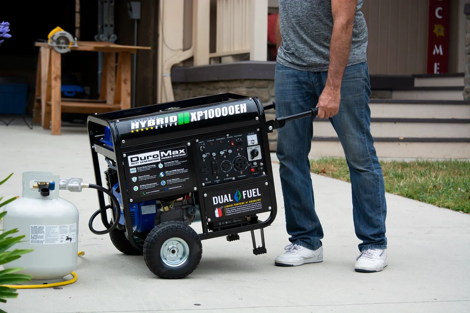 10,000 Watt Dual Fuel Portable Generator