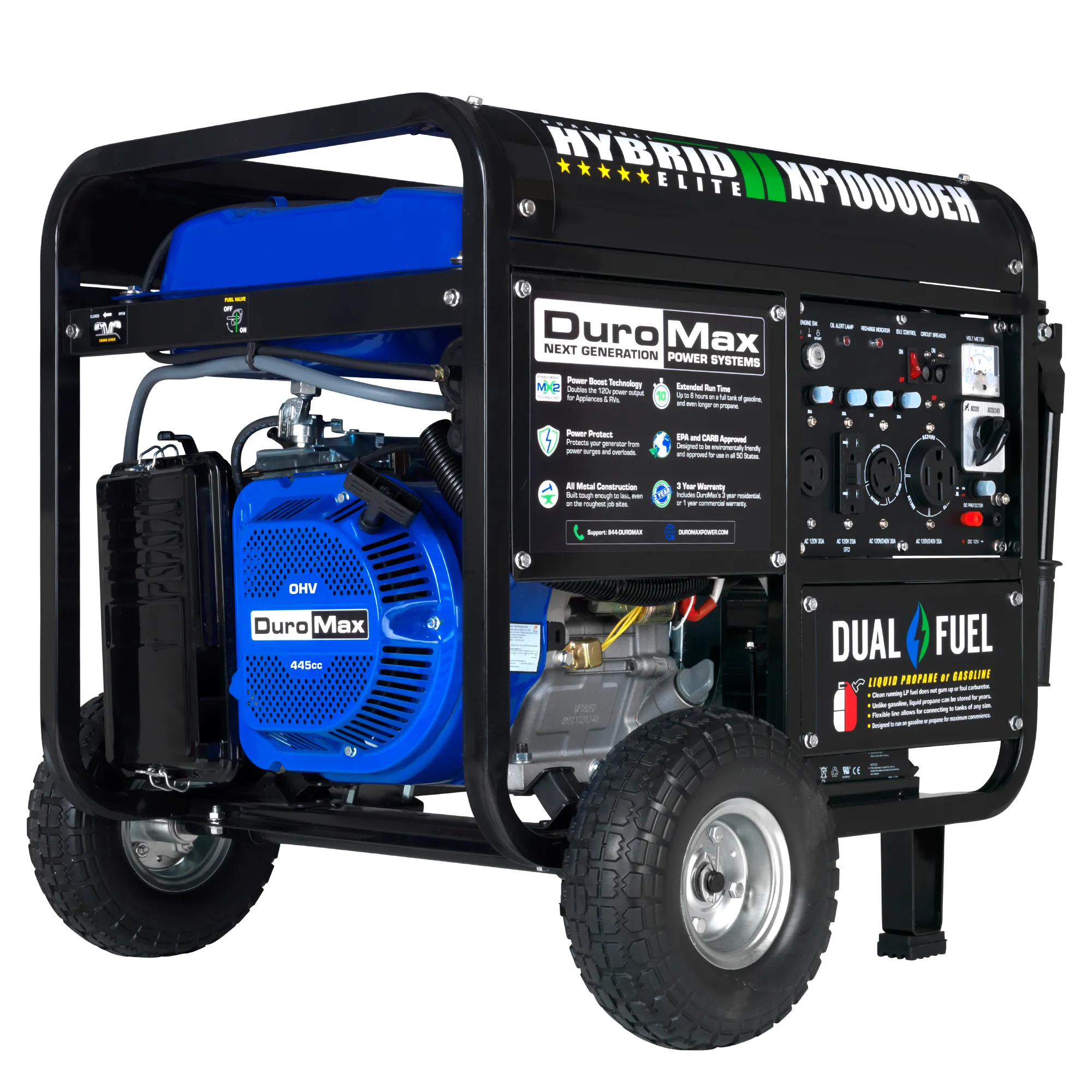 10,000 Watt Dual Fuel Portable Generator