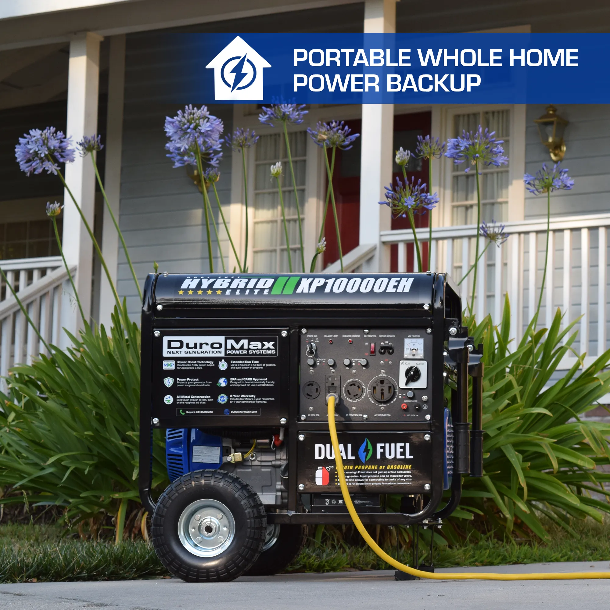 10,000 Watt Dual Fuel Portable Generator