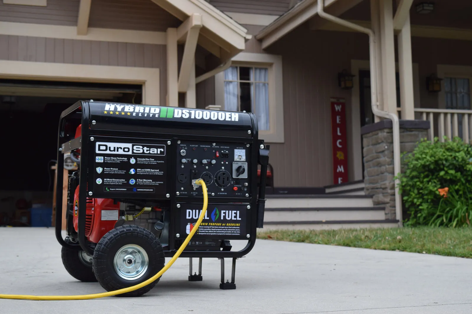 10,000 Watt Dual Fuel Portable Generator