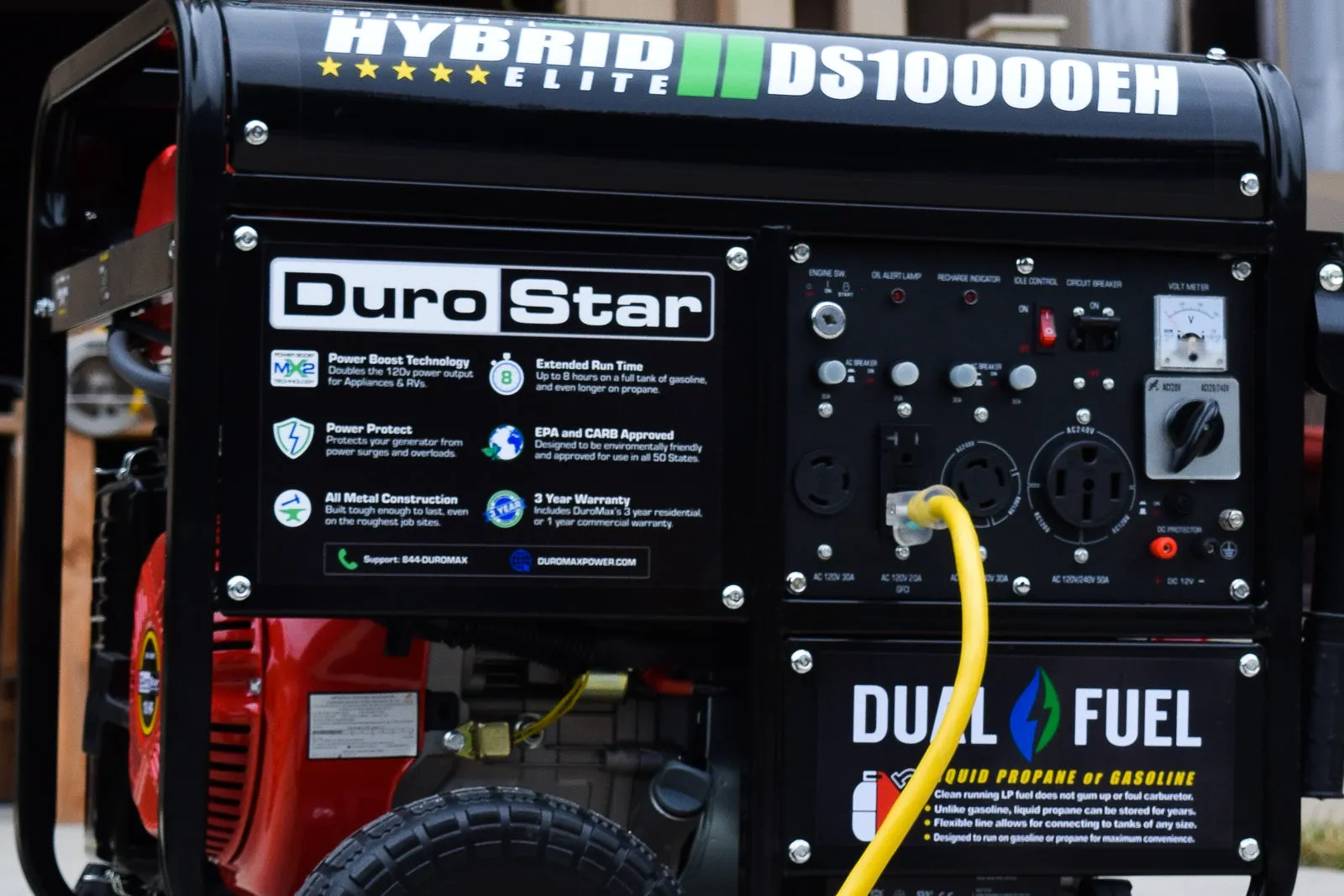 10,000 Watt Dual Fuel Portable Generator