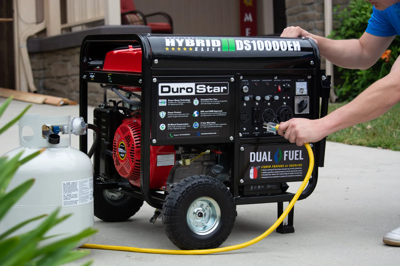 10,000 Watt Dual Fuel Portable Generator