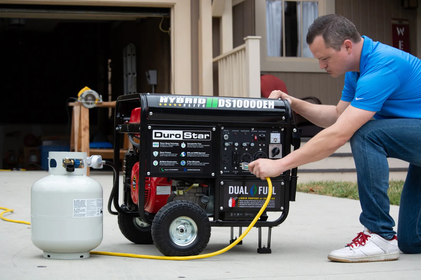 10,000 Watt Dual Fuel Portable Generator