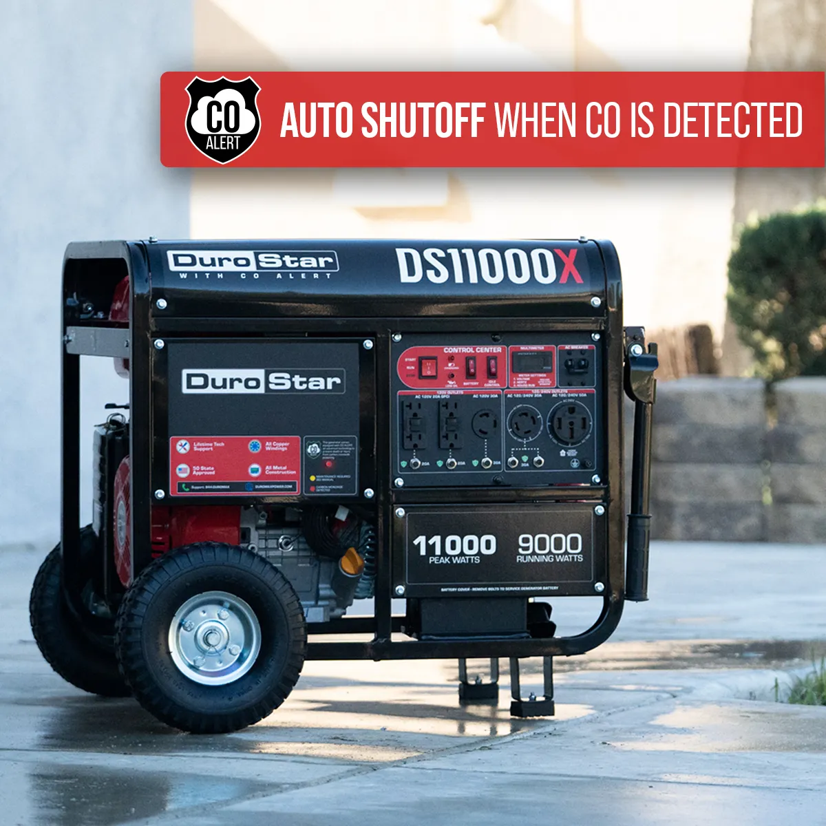 11,000 Watt Gasoline Portable Generator w/ CO Alert