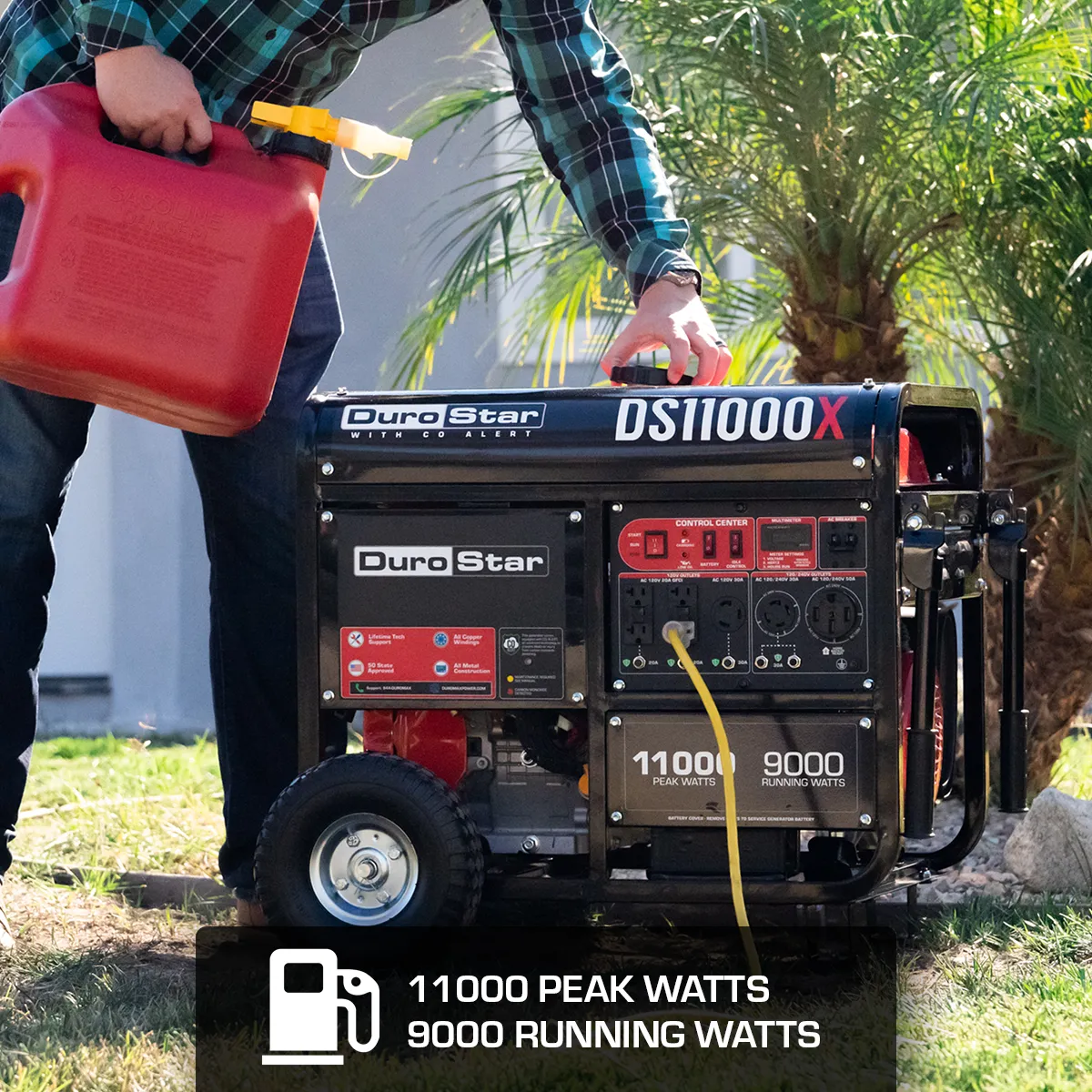 11,000 Watt Gasoline Portable Generator w/ CO Alert