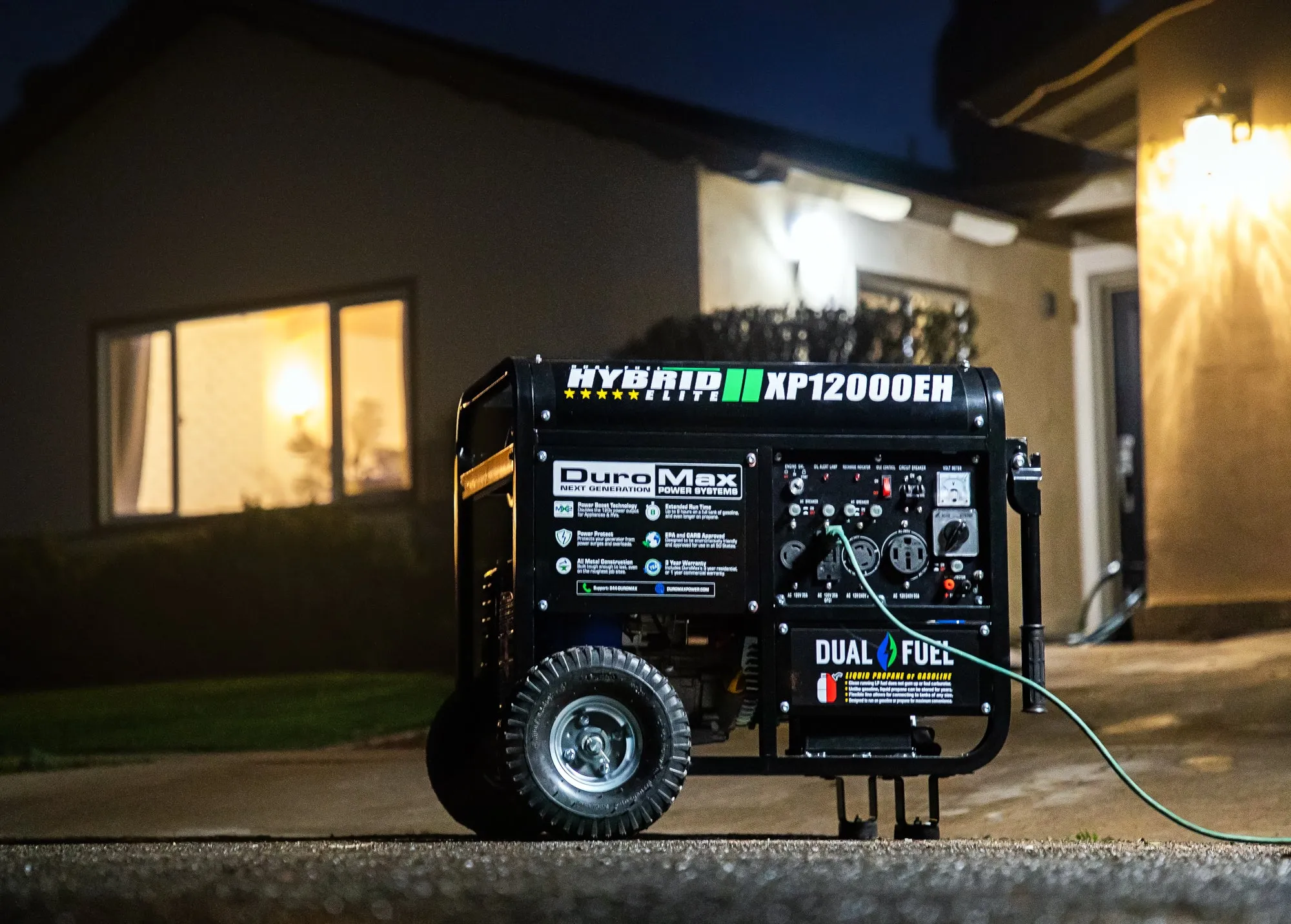 12,000 Watt Dual Fuel Portable Generator