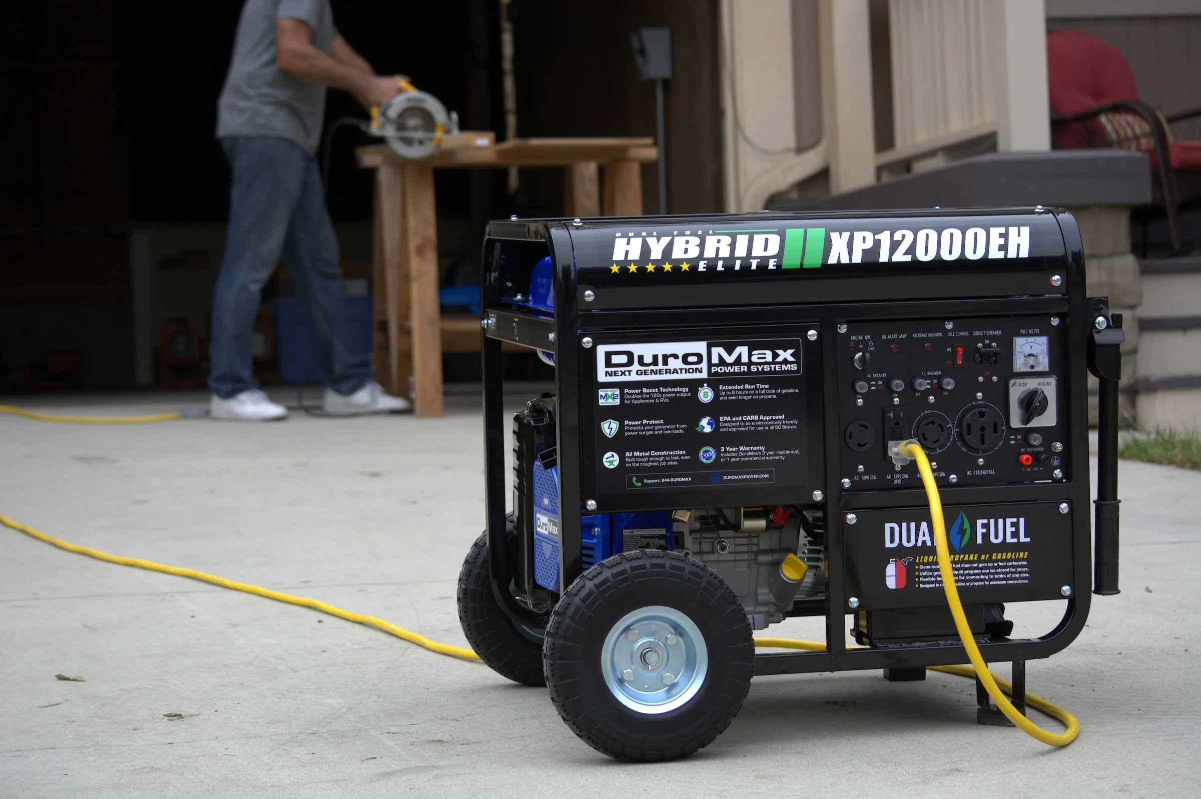 12,000 Watt Dual Fuel Portable Generator