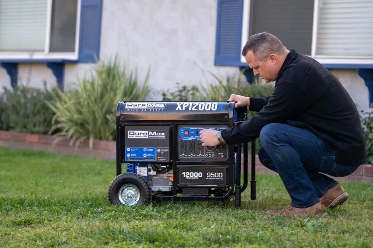 12,000 Watt Gasoline Portable Generator w/ CO Alert