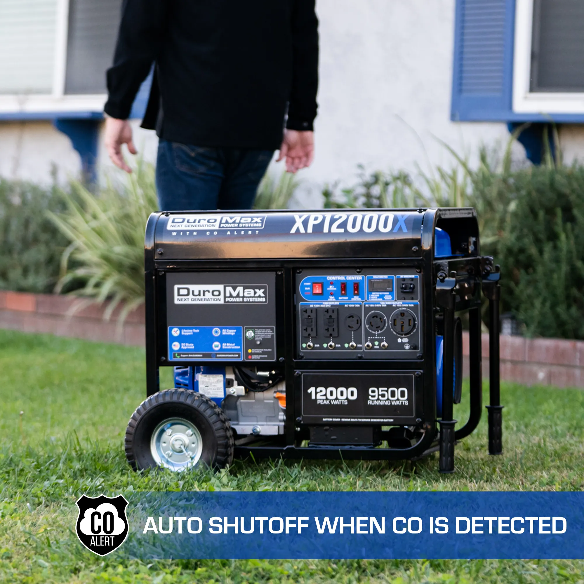 12,000 Watt Gasoline Portable Generator w/ CO Alert