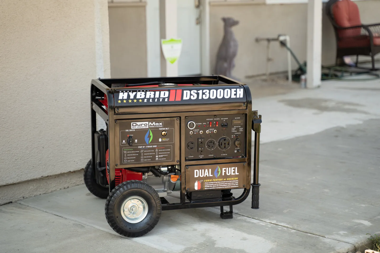 13,000 Watt Dual Fuel Portable Generator