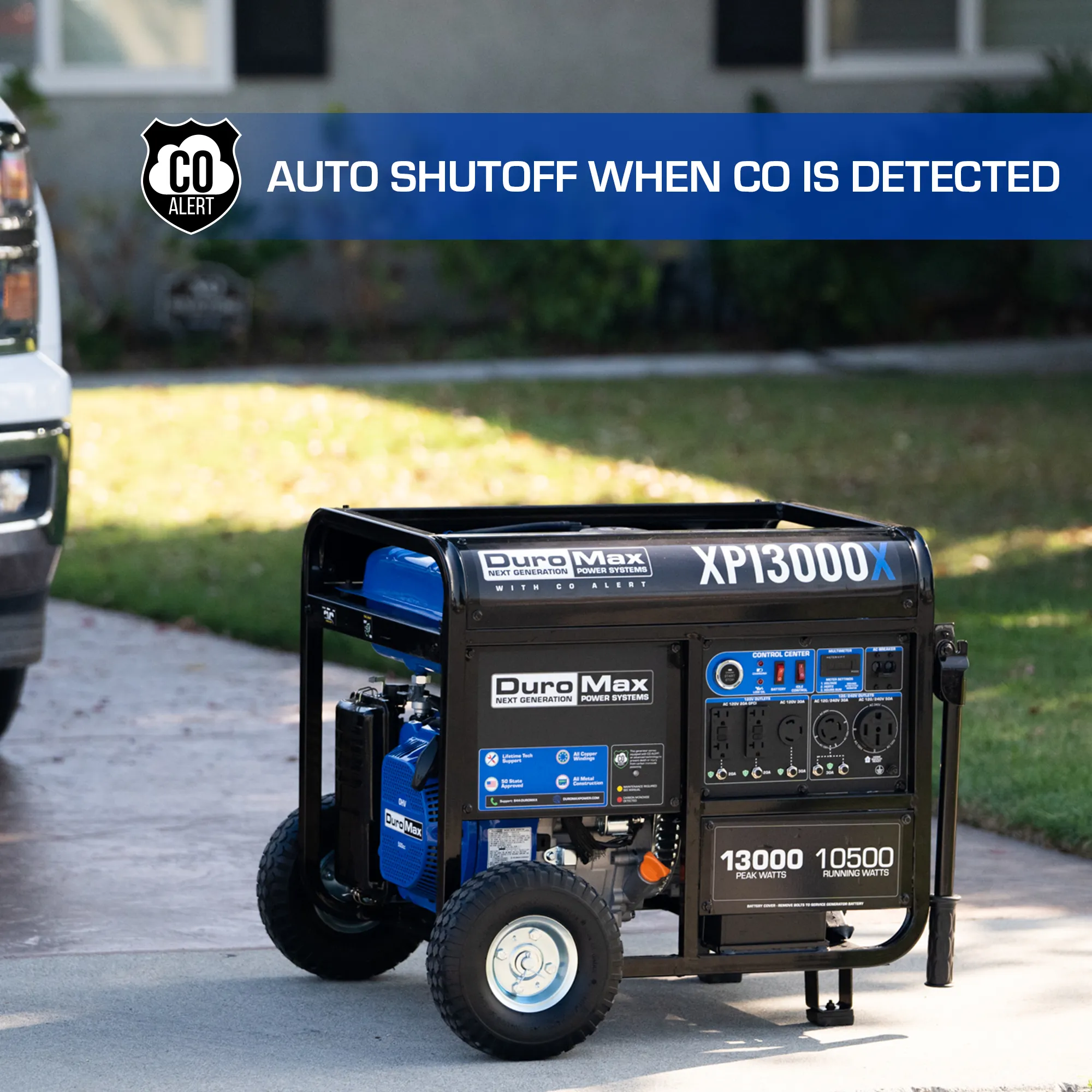 13,000 Watt Gasoline Portable Generator w/ CO Alert