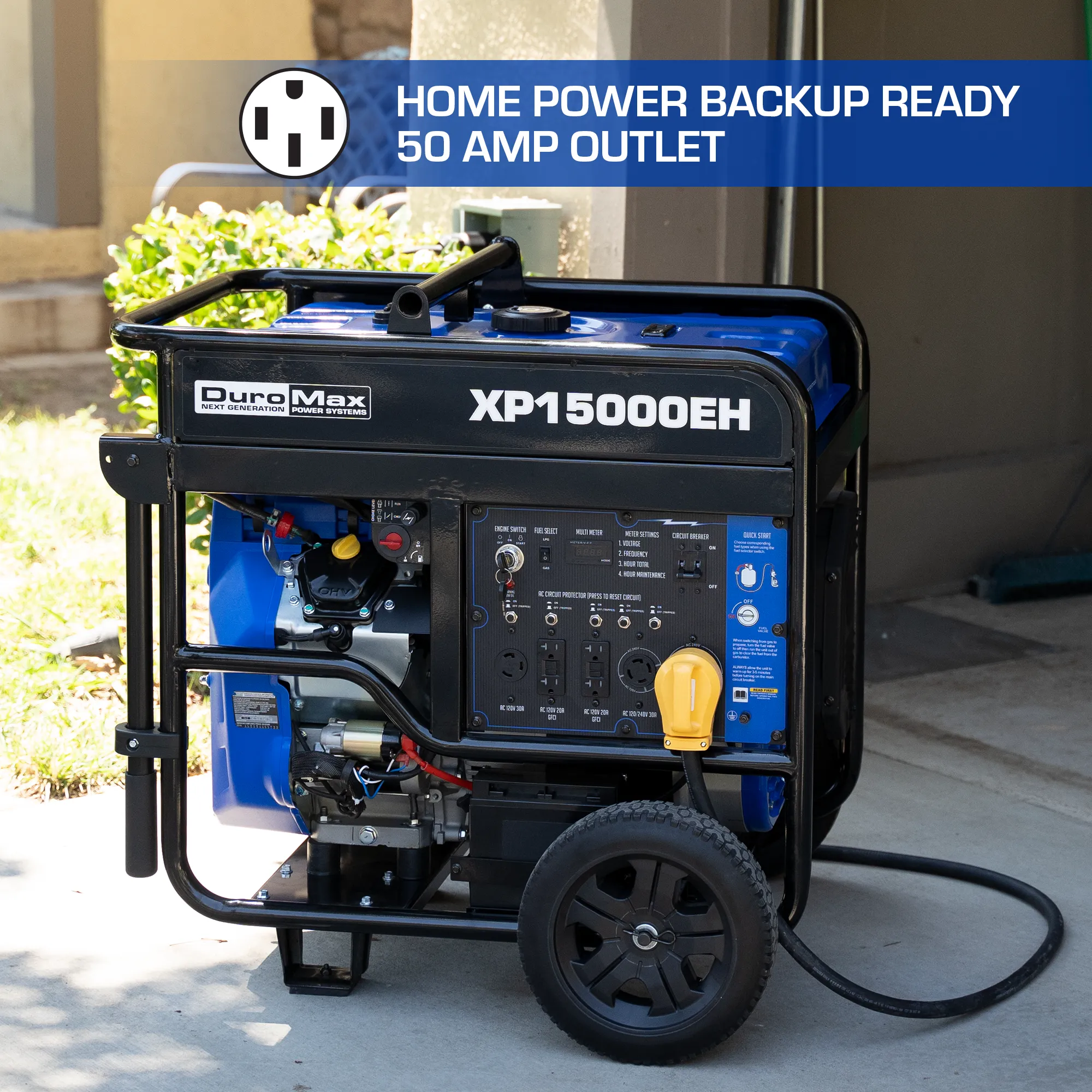 15,000 Watt Dual Fuel Portable Generator