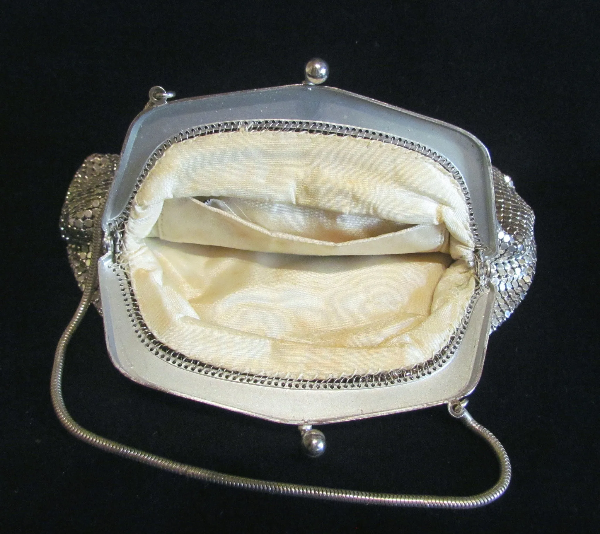 1930s Silver Mesh Purse Wedding Bridal Or Formal Bag Made In Germany