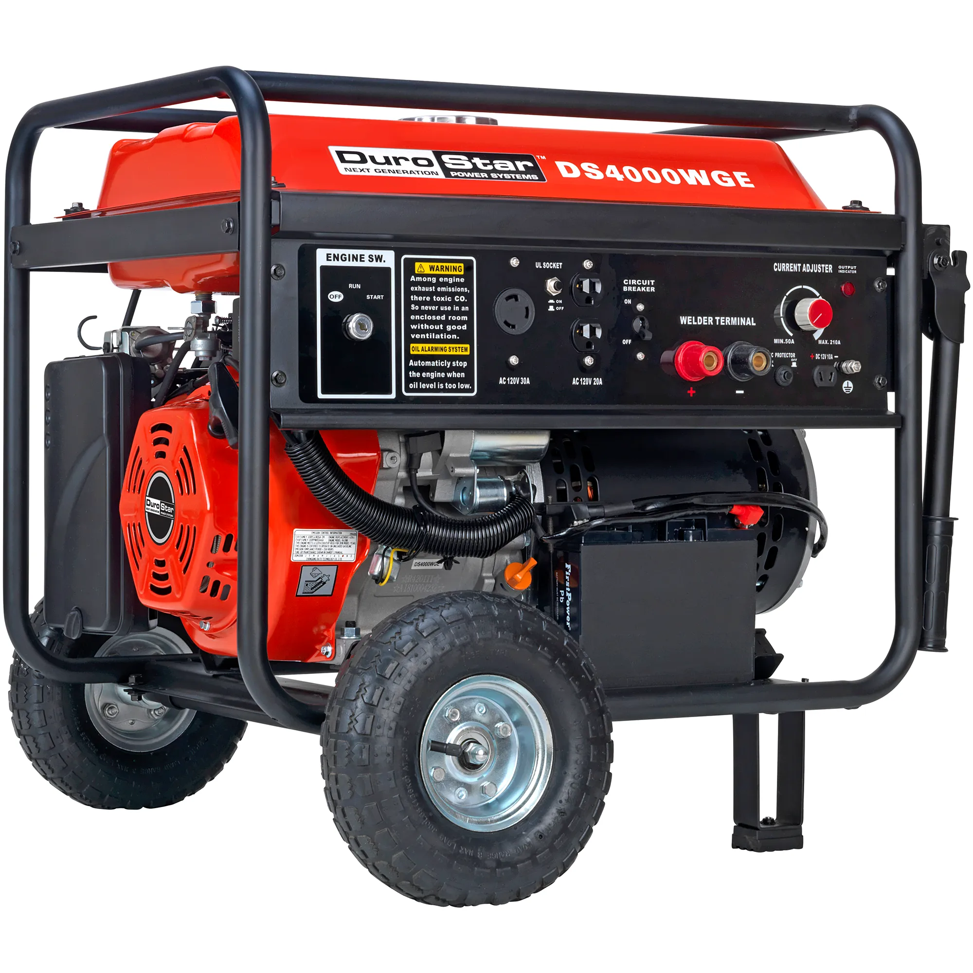 210-Amp Gasoline Portable Welding Generator