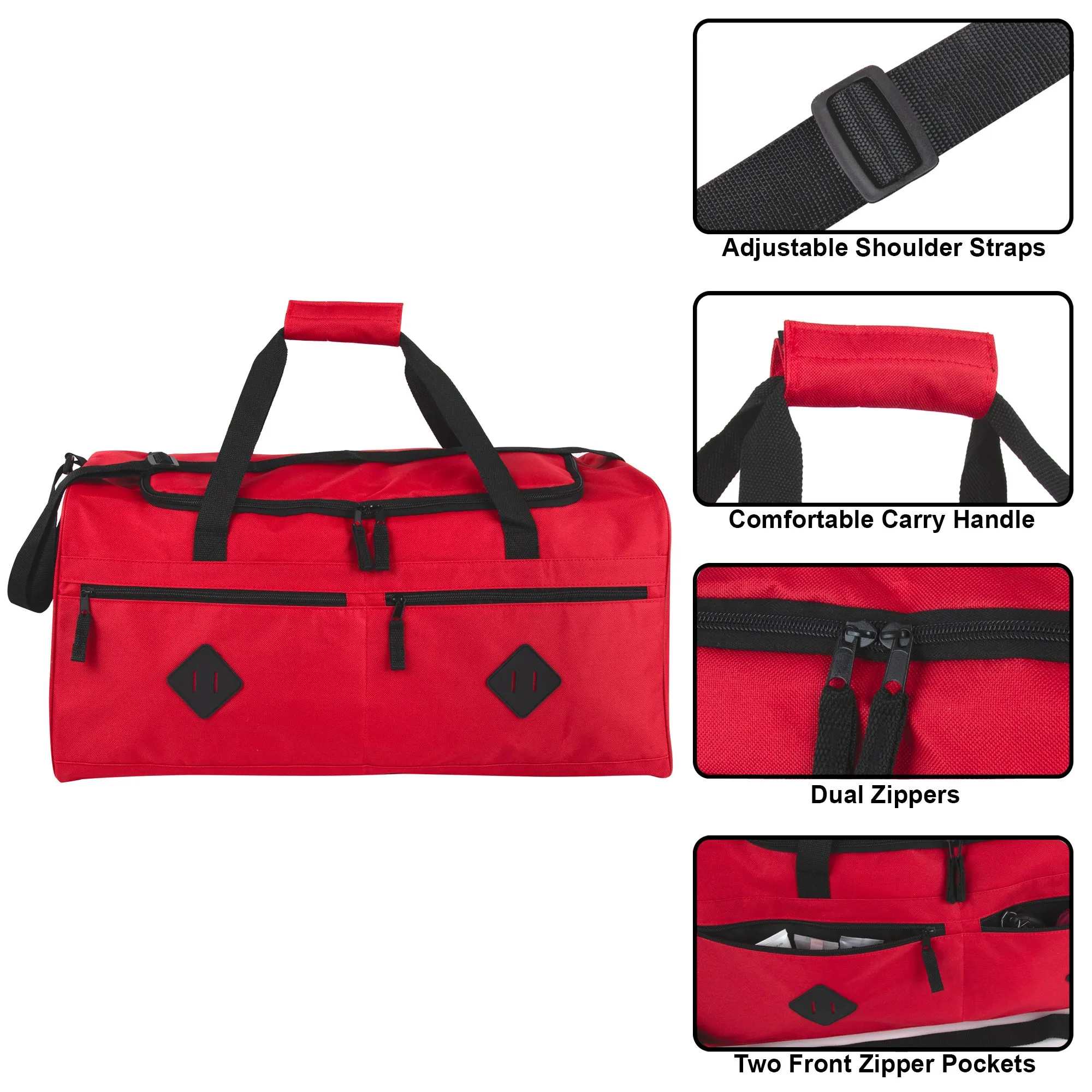 24 Inch Multi Pocket Duffle Bag