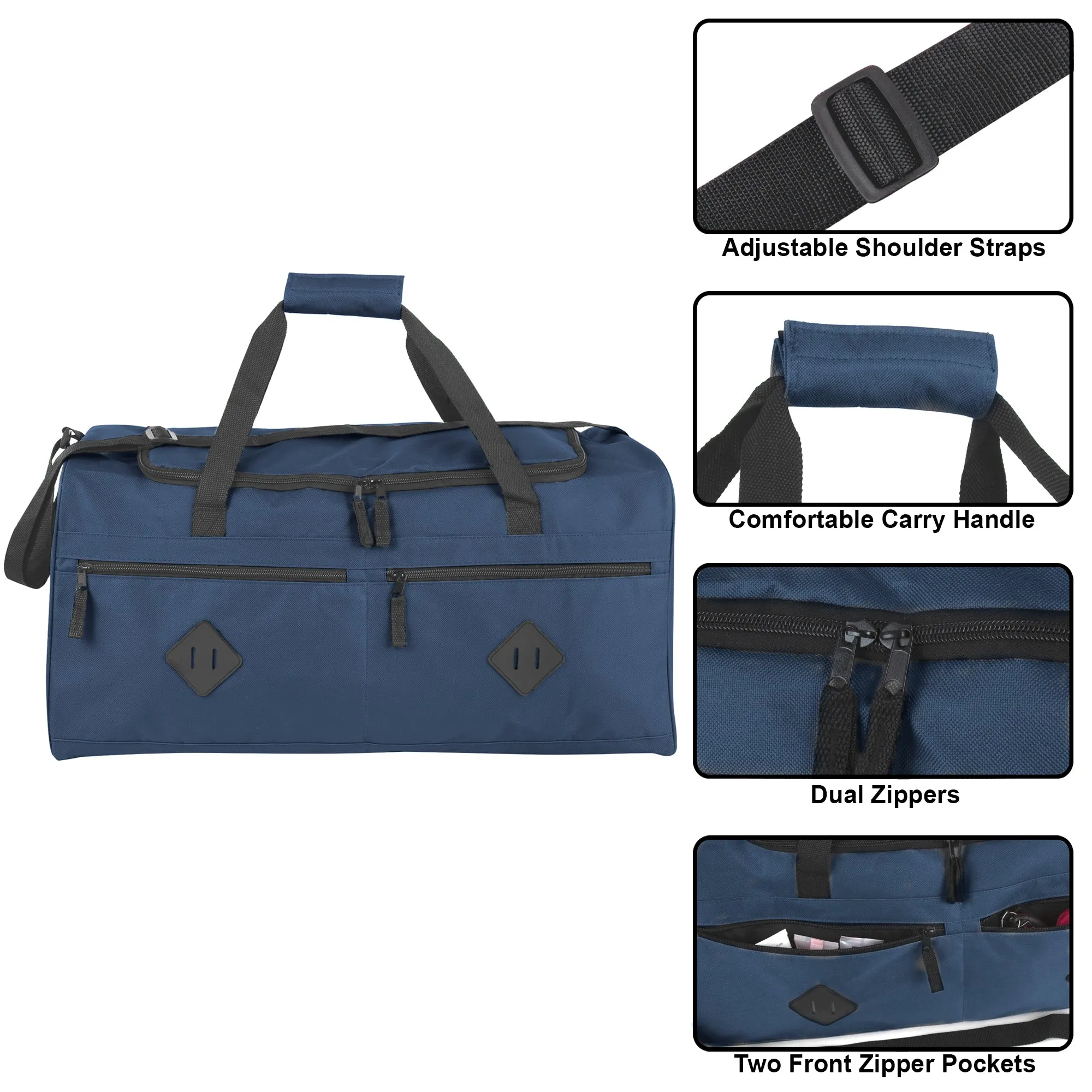 24 Inch Multi Pocket Duffle Bag