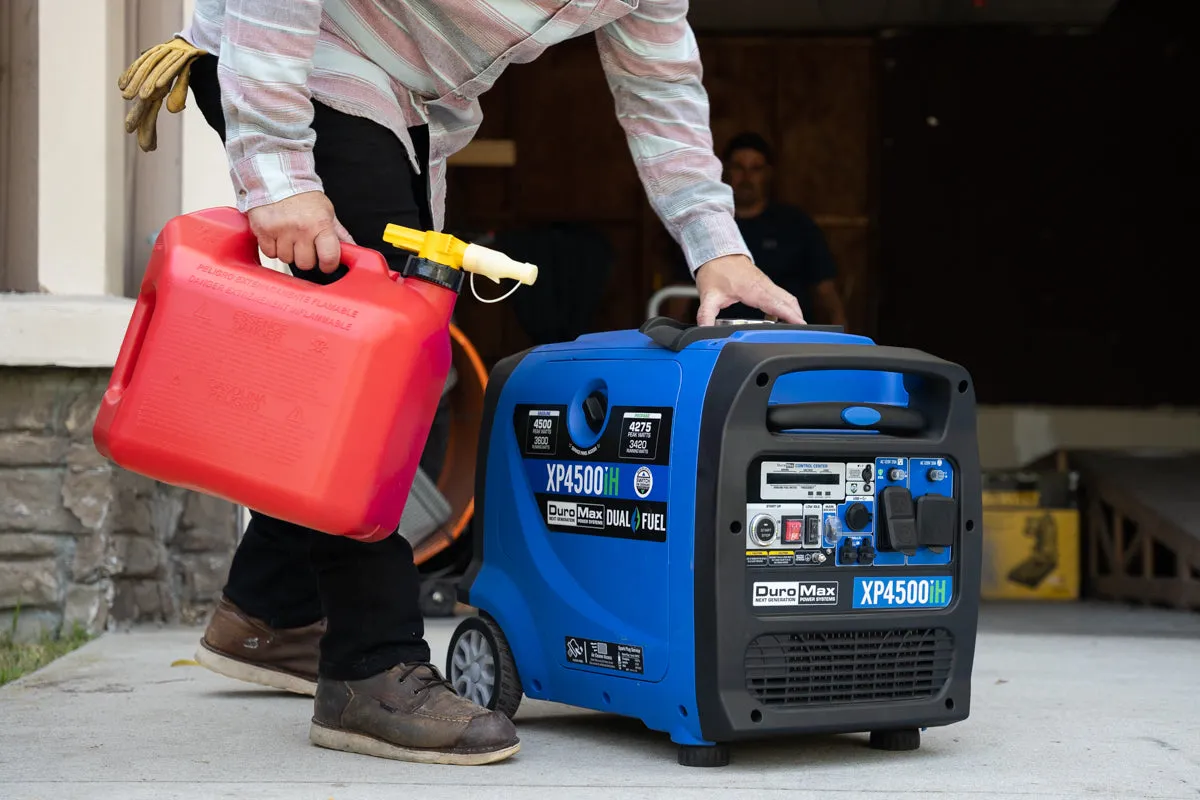 4,500 Watt Dual Fuel Portable Inverter Generator w/ CO Alert