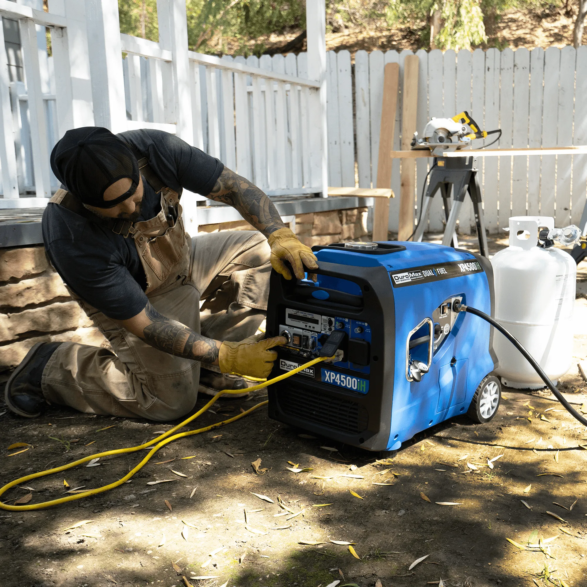 4,500 Watt Dual Fuel Portable Inverter Generator w/ CO Alert