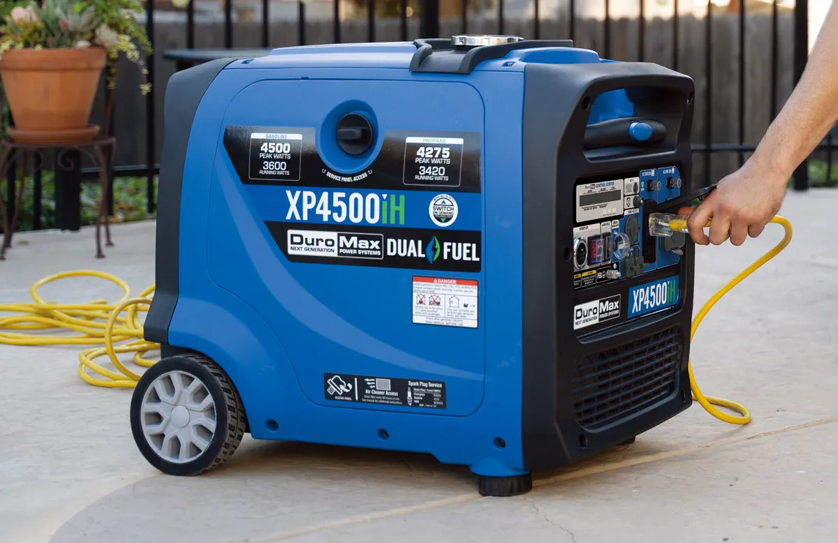 4,500 Watt Dual Fuel Portable Inverter Generator w/ CO Alert