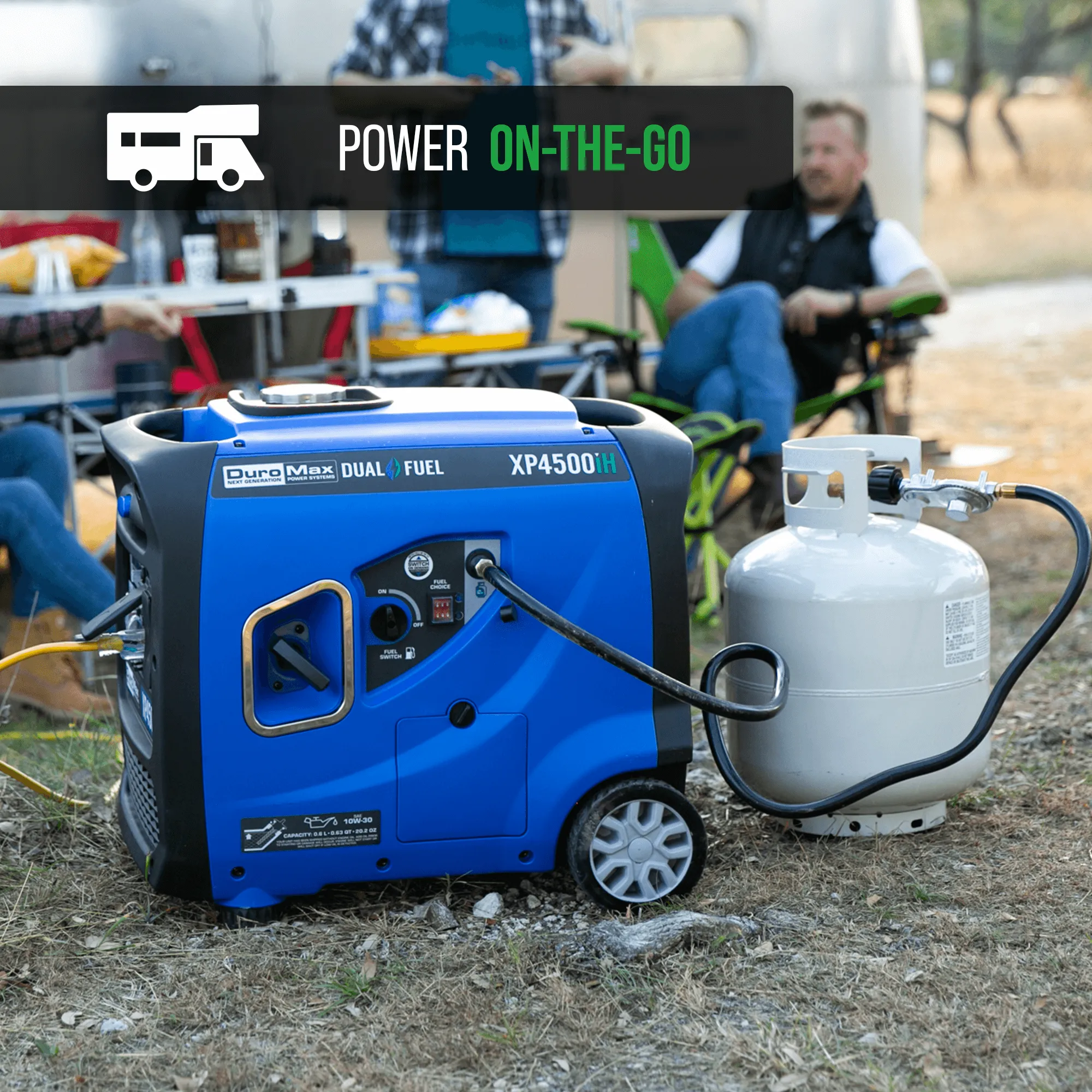 4,500 Watt Dual Fuel Portable Inverter Generator w/ CO Alert