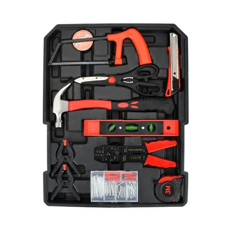 499pcs Tool Kit Trolley Case Mechanics Box Toolbox Portable Diy Set