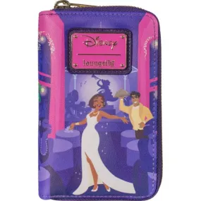 6" Disney : Princess & the Frog - Tiana's Palace Faux Leather Zip Around Wallet Loungefly