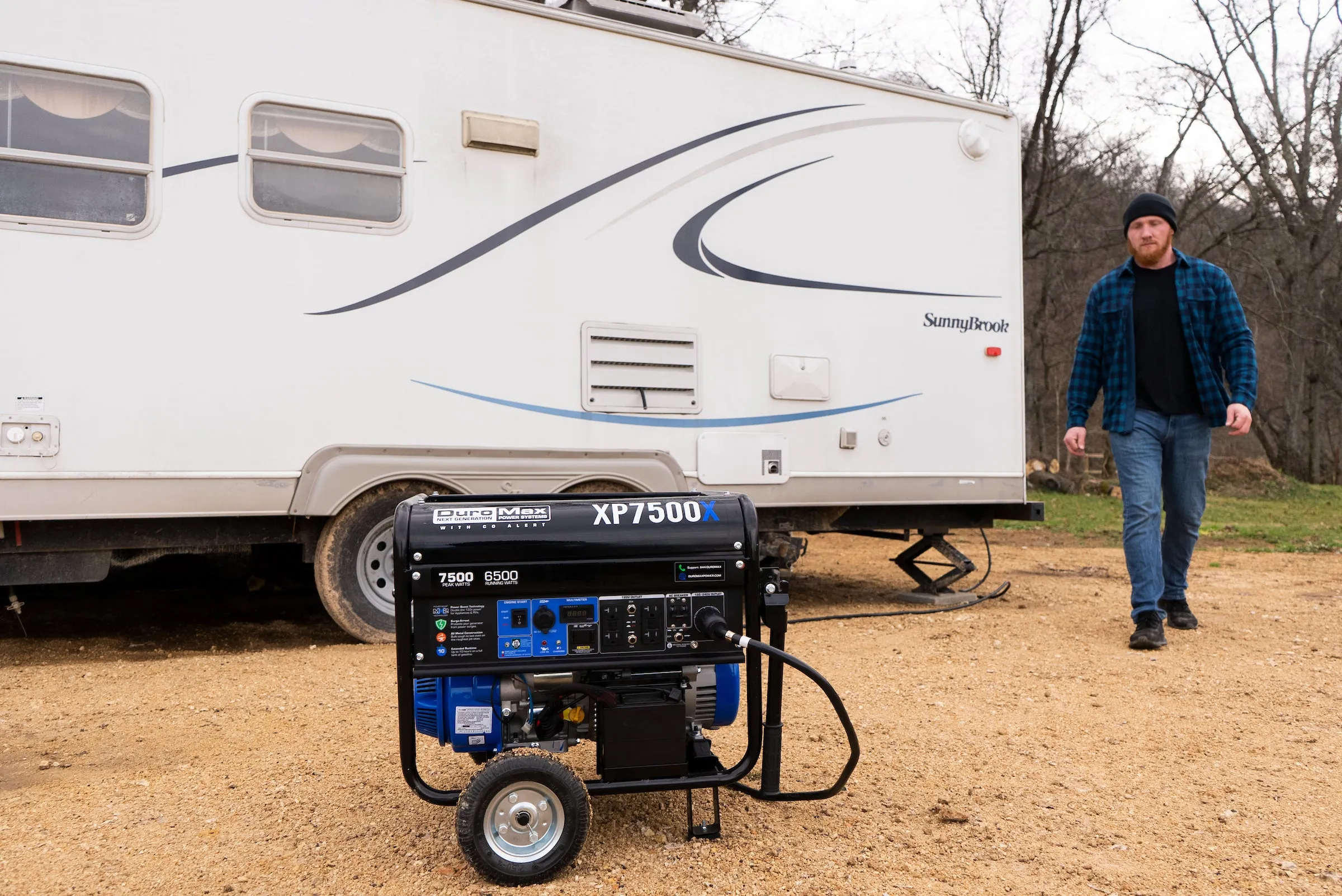 7,500 Watt Gasoline Portable Generator w/ CO Alert