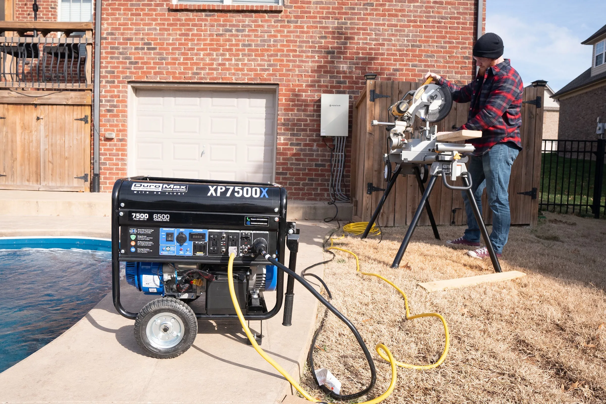 7,500 Watt Gasoline Portable Generator w/ CO Alert