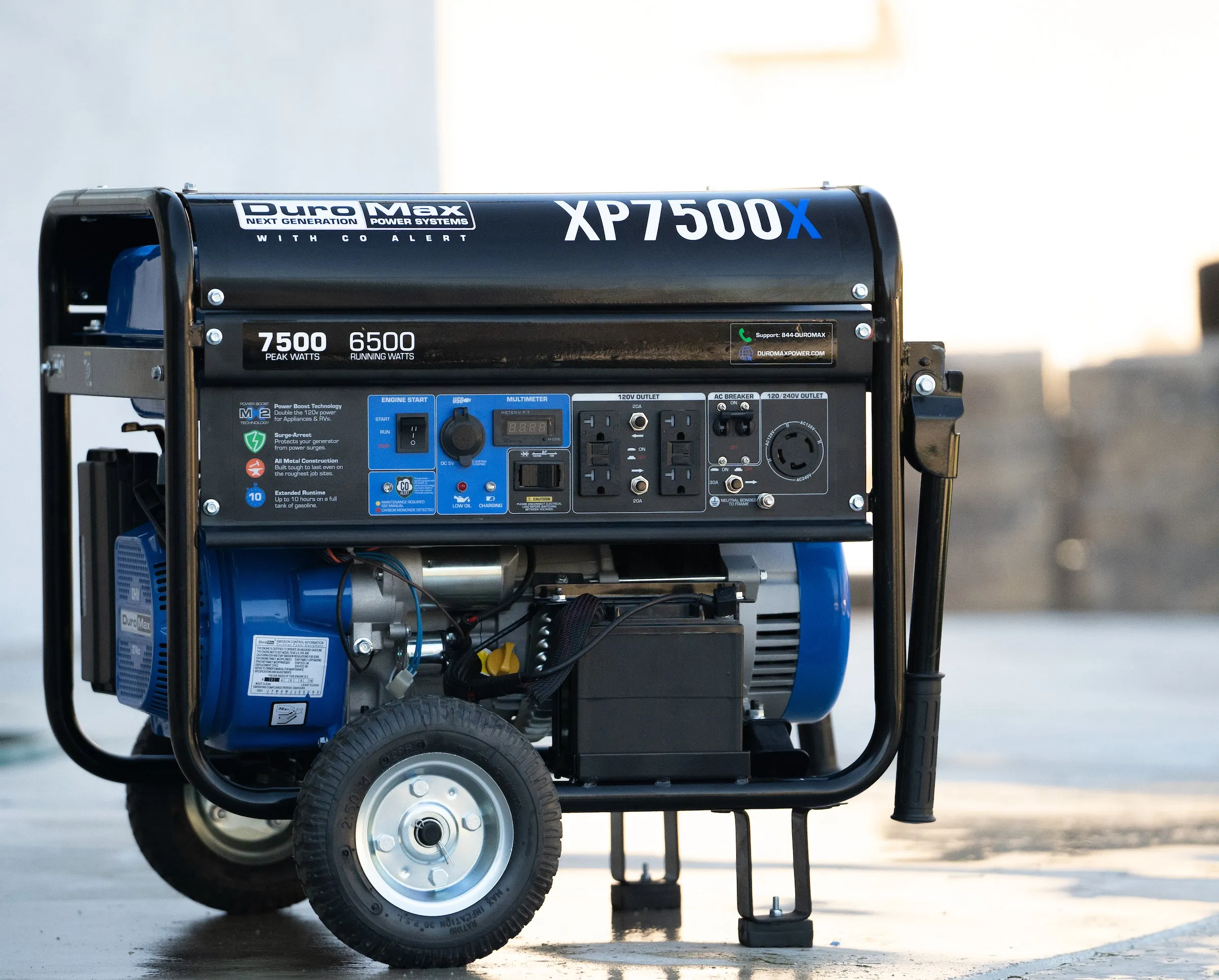 7,500 Watt Gasoline Portable Generator w/ CO Alert