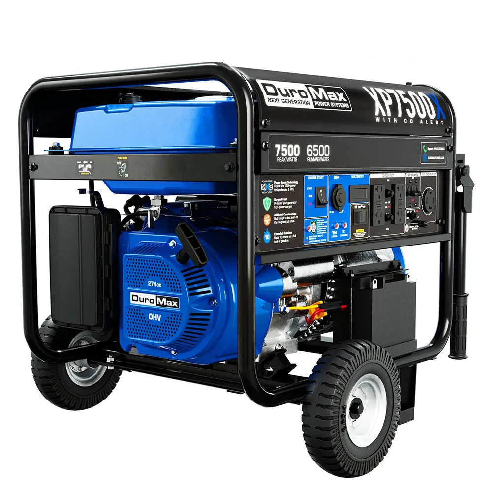 7,500 Watt Gasoline Portable Generator w/ CO Alert