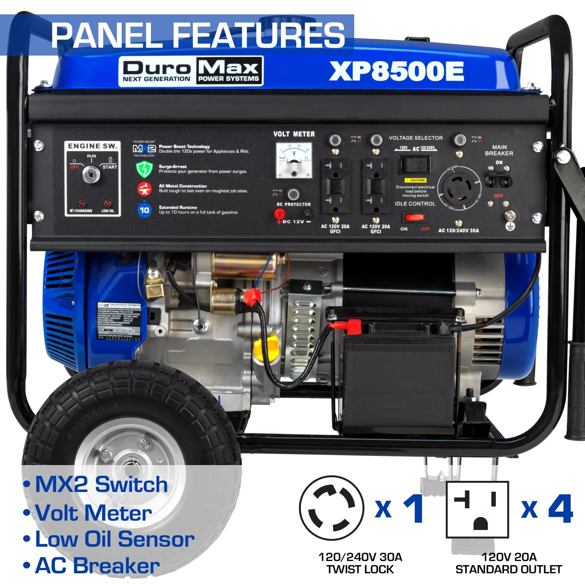 8,500 Watt Gasoline Portable Generator