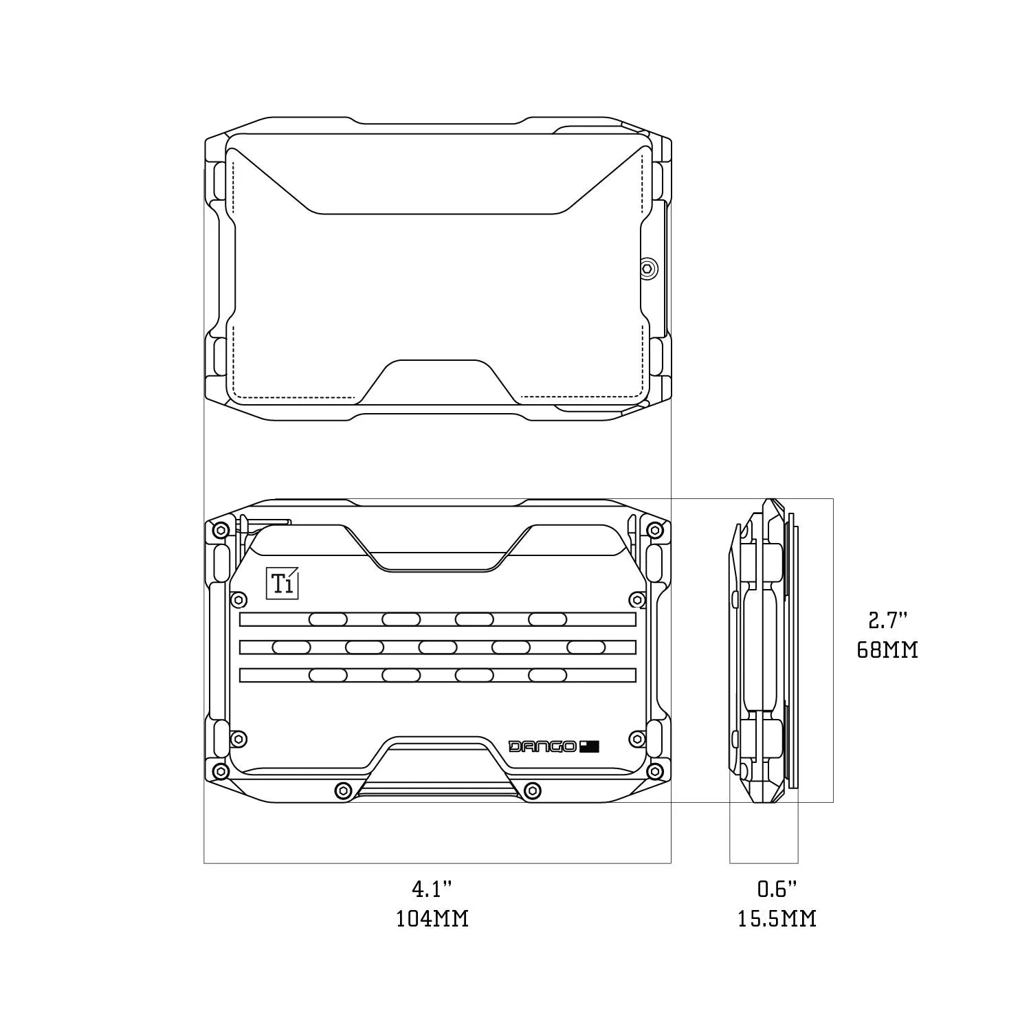 A10 ADAPT™ TITANIUM SINGLE POCKET WALLET