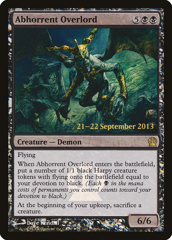 Abhorrent Overlord  [Theros Prerelease Promos]