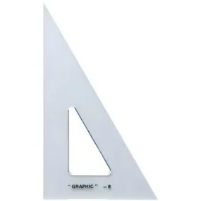 Academic Transparent Triangle 30°/60° 10in