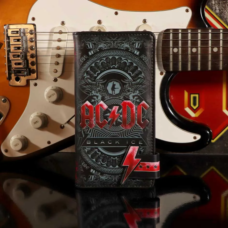 AC/DC Purse - Black Ice Embossed