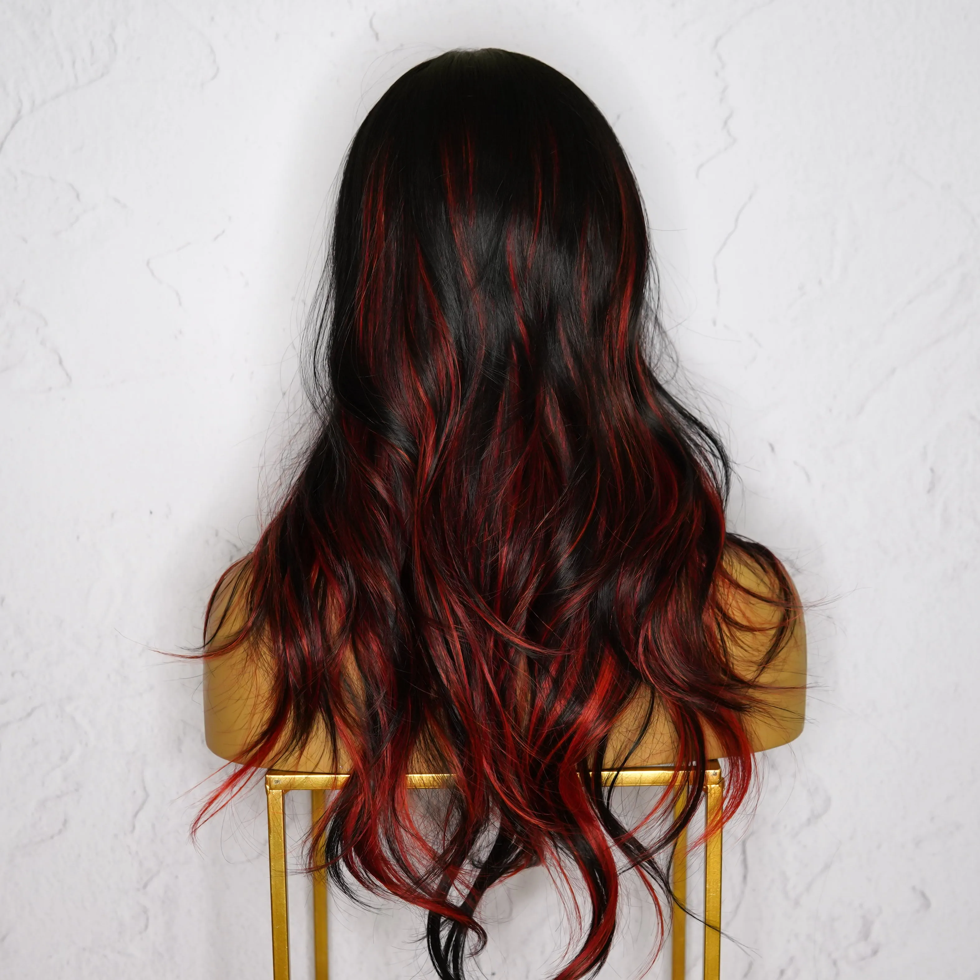 ALEXA Red Fringe Wig