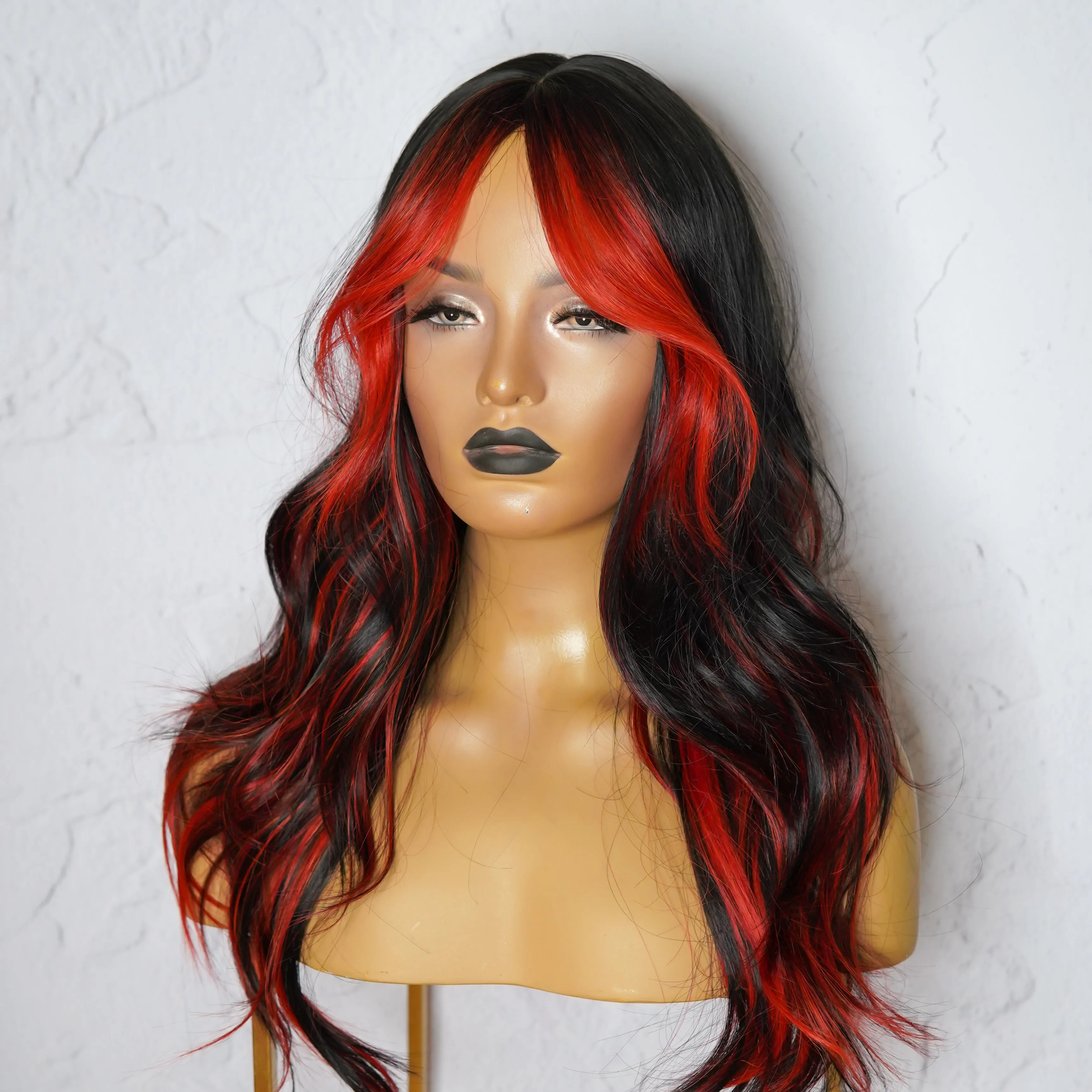 ALEXA Red Fringe Wig