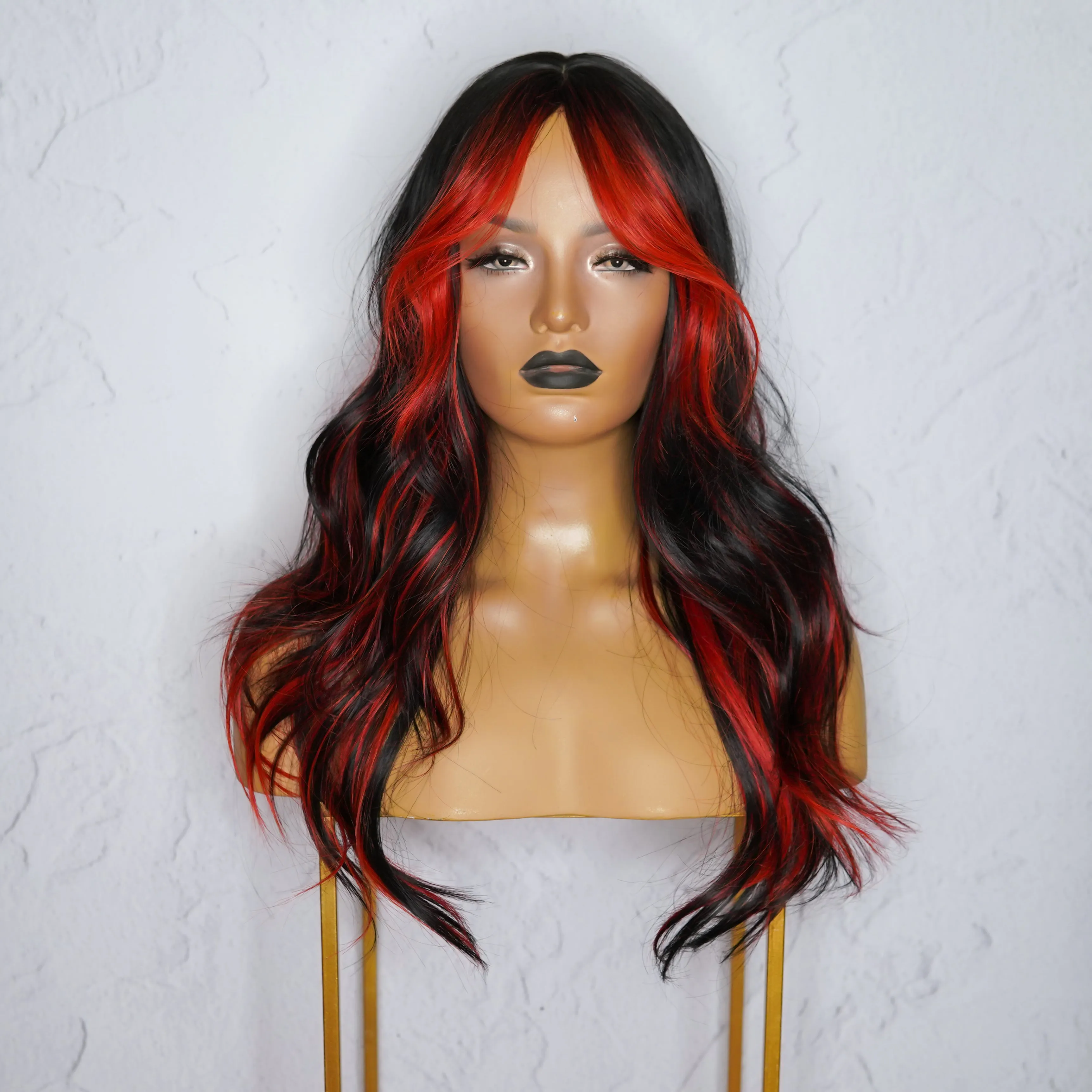 ALEXA Red Fringe Wig