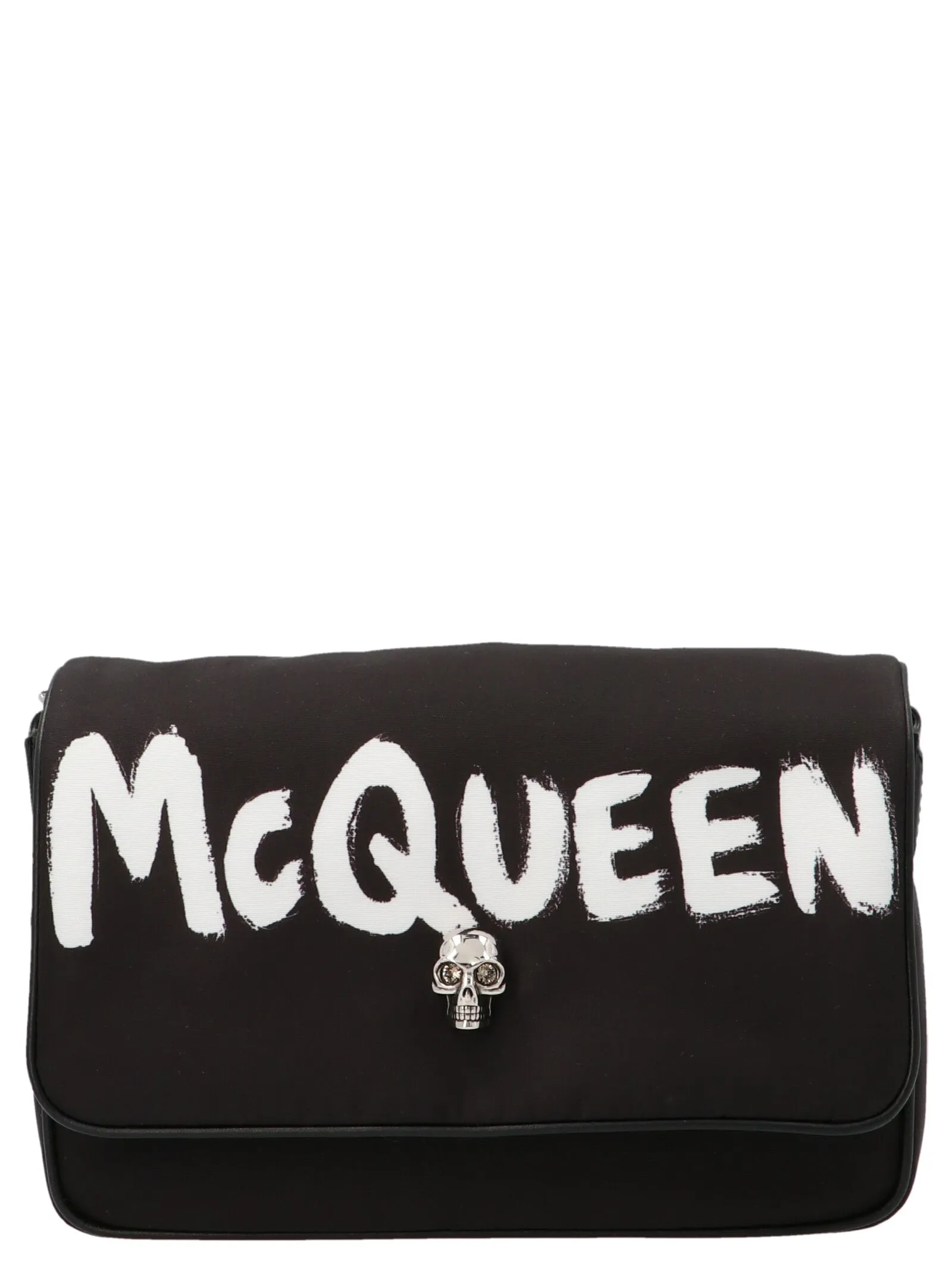 Alexander McQueen Graffiti Skull Small Shoulder Bag