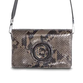 Anna Convertible Crossbody, Dark Taupe, Smokey Topaz Gemstones