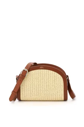 A.P.C. Demi-Lune Raffia Shoulder Bag