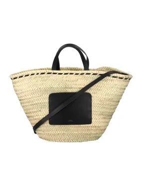 A.P.C. Zoe Logo Detailed Basket Bag