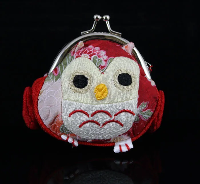 APRIQUE OWL Kimono Style coin purse