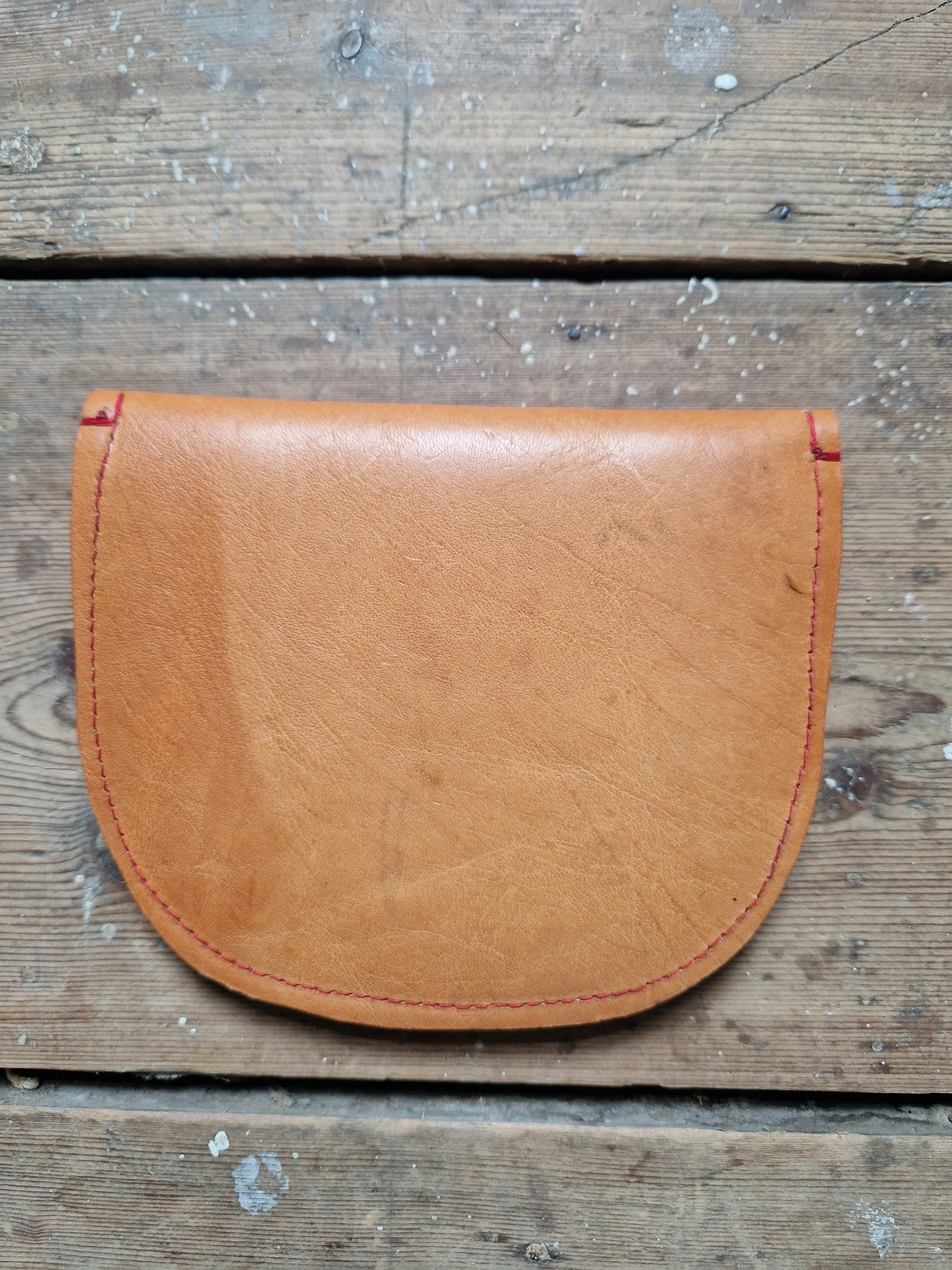 Archive natural tan coin purse