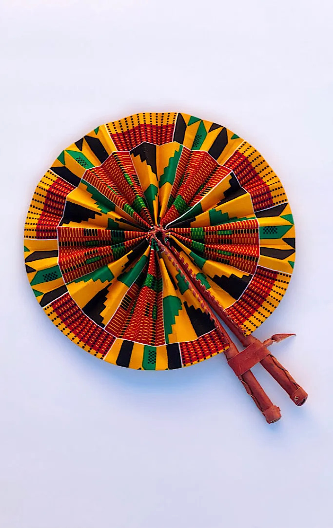 Ashanti Ankara Foldable Fan