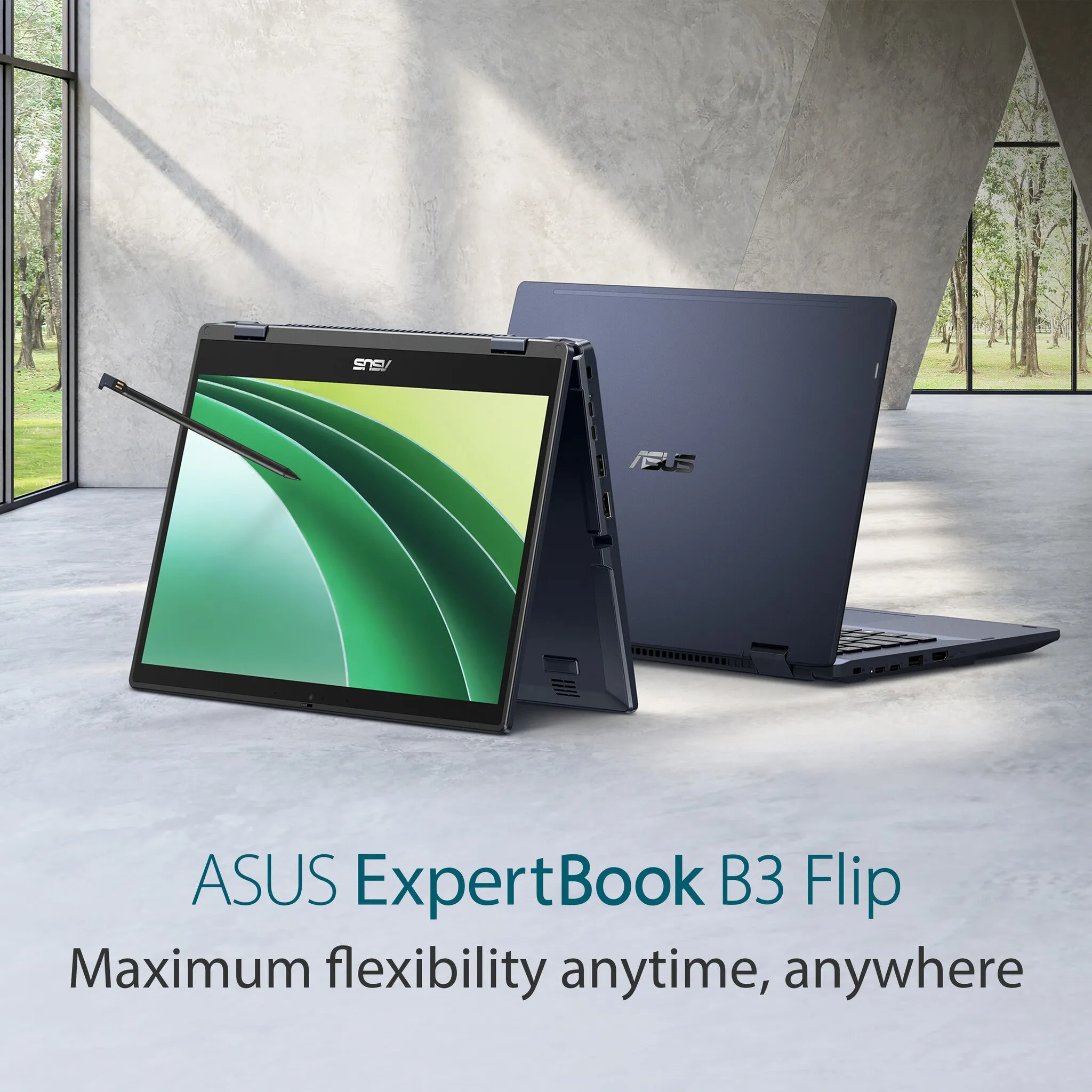 ASUS ExpertBook B3 Flip B3402FEA-EC0713X Hybrid (2-in-1) 35.6 cm (14") Touchscreen Full HD Intel® Core™ i5 i5-1135G7 8 GB DDR4-SDRAM 256 GB SSD Wi-Fi 6 (802.11ax) Windows 11 Pro Black