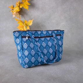 Baby Bag /Diaper bag/Hospital Bag Sky Blue Colour with White Prints.