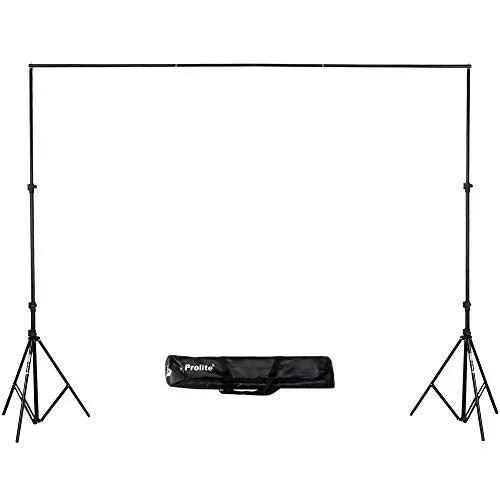 Background Support Kit (9ft x 9ft) for Backdrop Photography & Videography with Carry Bag (Portable & Foldable)